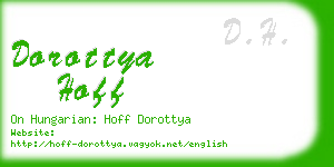 dorottya hoff business card